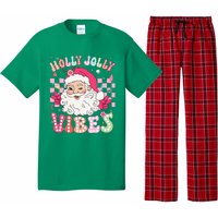 Cute Santa Claus Christmas Vibes Xmas Pajama Set