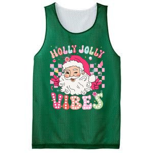 Cute Santa Claus Christmas Vibes Xmas Mesh Reversible Basketball Jersey Tank