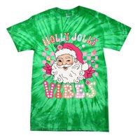 Cute Santa Claus Christmas Vibes Xmas Tie-Dye T-Shirt