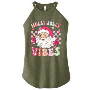 Cute Santa Claus Christmas Vibes Xmas Women's Perfect Tri Rocker Tank