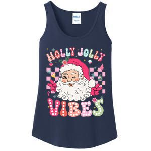 Cute Santa Claus Christmas Vibes Xmas Ladies Essential Tank