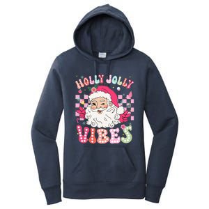 Cute Santa Claus Christmas Vibes Xmas Women's Pullover Hoodie