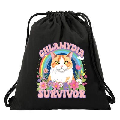 Chlamydia Survior Drawstring Bag