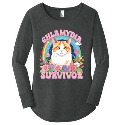 Chlamydia Survior Women's Perfect Tri Tunic Long Sleeve Shirt