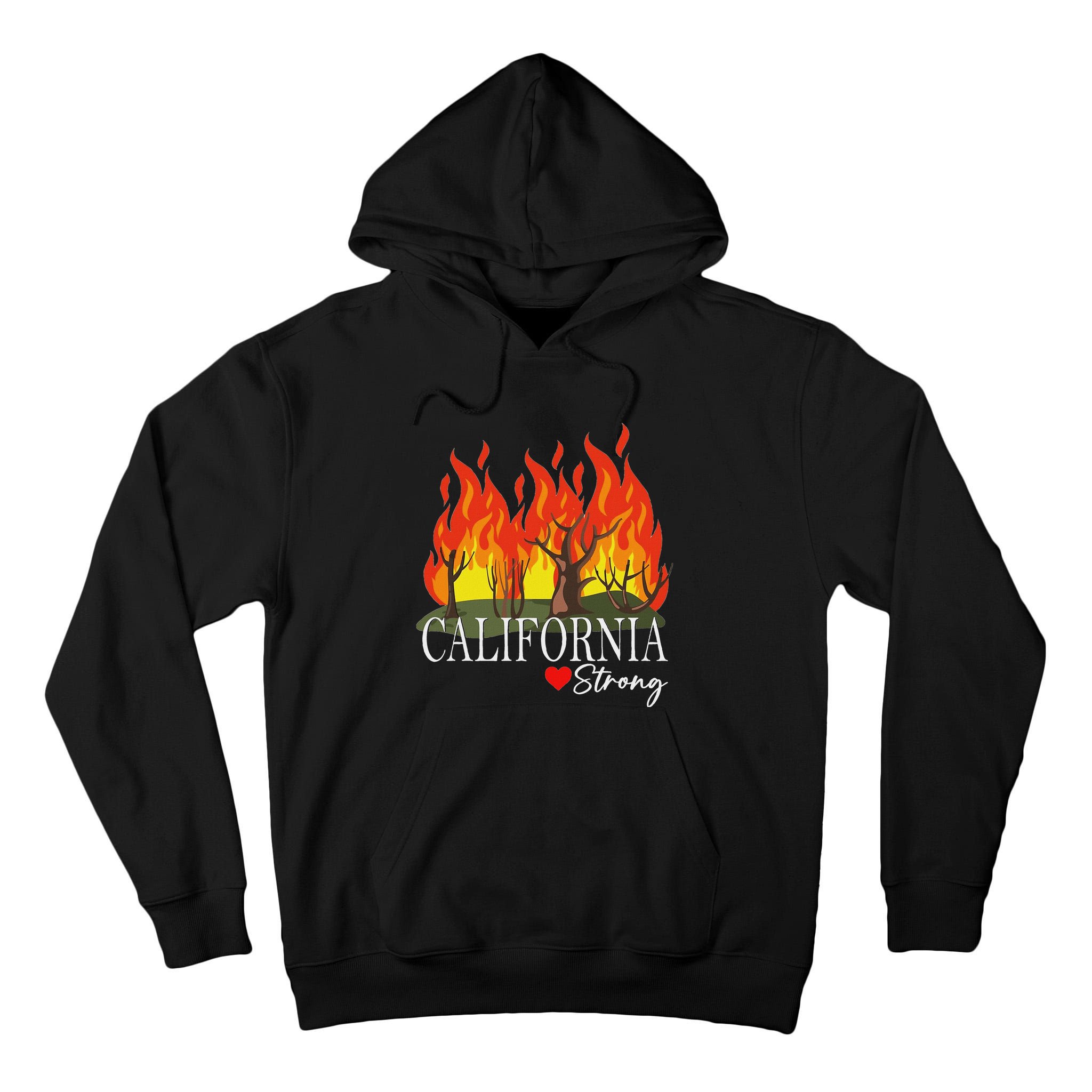California Strong California Fire Tall Hoodie