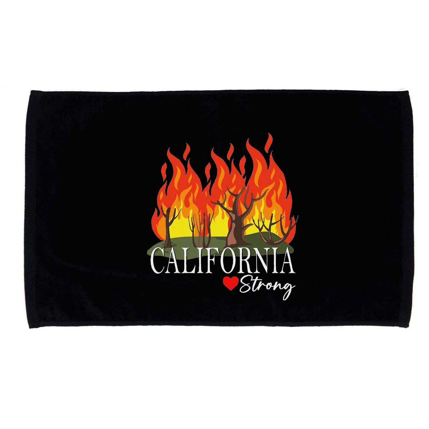 California Strong California Fire Microfiber Hand Towel