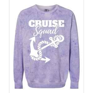 Cruise Squad Cruise Ship For Family Friends Colorblast Crewneck Sweatshirt