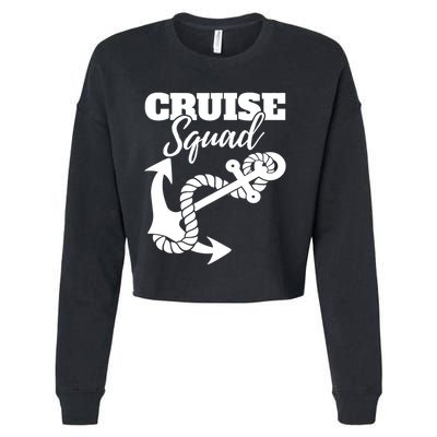 Cruise Squad Cruise Ship For Family Friends Cropped Pullover Crew