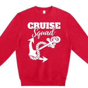 Cruise Squad Cruise Ship For Family Friends Premium Crewneck Sweatshirt