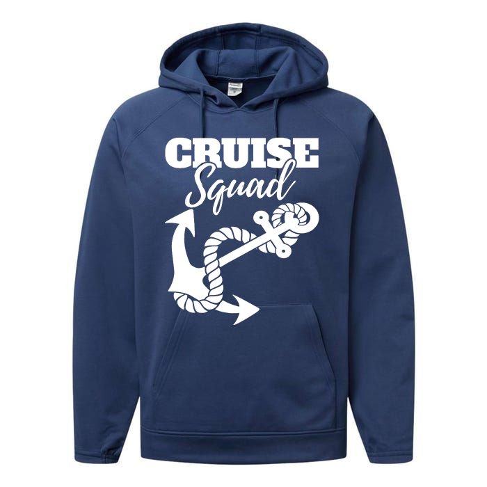 Cruise Squad Cruise Ship For Family Friends Performance Fleece Hoodie