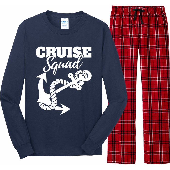 Cruise Squad Cruise Ship For Family Friends Long Sleeve Pajama Set