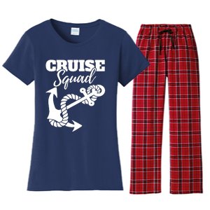 Cruise Squad Cruise Ship For Family Friends Women's Flannel Pajama Set