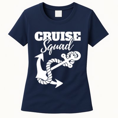 Cruise Squad Cruise Ship For Family Friends Womens T-Shirt