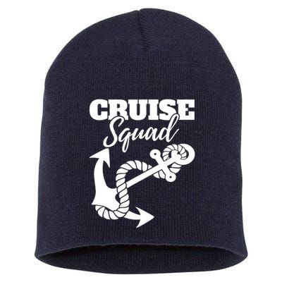 Cruise Squad Cruise Ship For Family Friends Short Acrylic Beanie