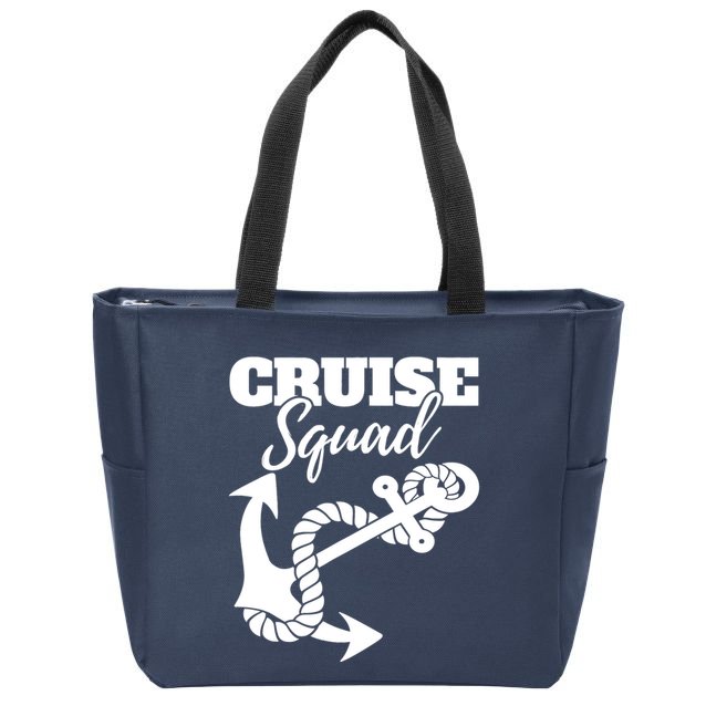 Cruise Squad Cruise Ship For Family Friends Zip Tote Bag