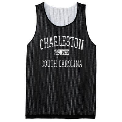 Charleston South Carolina Sc Vintage Mesh Reversible Basketball Jersey Tank