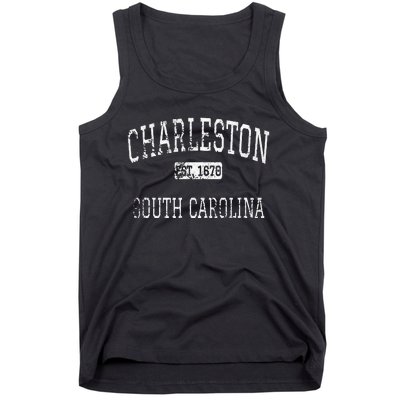 Charleston South Carolina Sc Vintage Tank Top