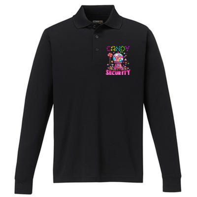 Candy Security Candyland Performance Long Sleeve Polo