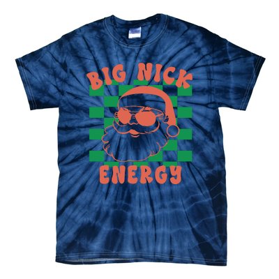 Cute Santa Claus Retro Groovy Big Nick Santa Energy Christmas Xmas 2024 Gift Tie-Dye T-Shirt