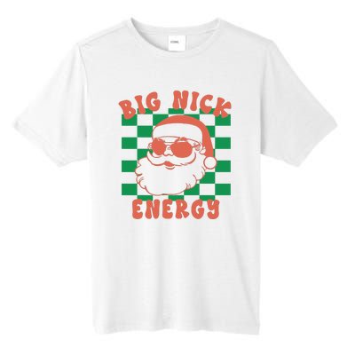 Cute Santa Claus Retro Groovy Big Nick Santa Energy Christmas Xmas 2024 Gift Tall Fusion ChromaSoft Performance T-Shirt