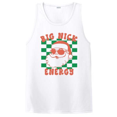 Cute Santa Claus Retro Groovy Big Nick Santa Energy Christmas Xmas 2024 Gift PosiCharge Competitor Tank