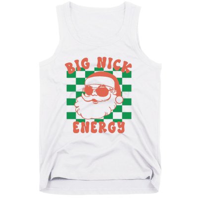 Cute Santa Claus Retro Groovy Big Nick Santa Energy Christmas Xmas 2024 Gift Tank Top