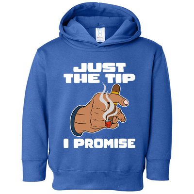 Cigar Smoker Cigar Smoking Cigars Just The Tip I Promise Gift Toddler Hoodie