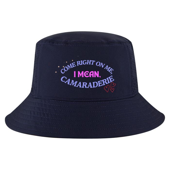Camaraderie Spelling Come Right On Me Cool Comfort Performance Bucket Hat