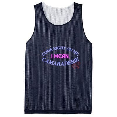 Camaraderie Spelling Come Right On Me Mesh Reversible Basketball Jersey Tank