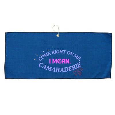 Camaraderie Spelling Come Right On Me Large Microfiber Waffle Golf Towel