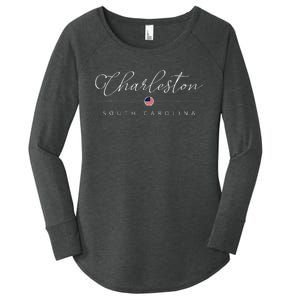 Charleston South Carolina Sc On Charleston Women's Perfect Tri Tunic Long Sleeve Shirt