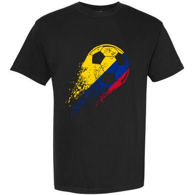 Colombia Soccer Colombian Flag Pride Soccer Player Garment-Dyed Heavyweight T-Shirt