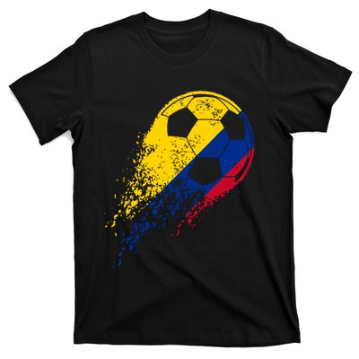 Colombia Soccer Colombian Flag Pride Soccer Player T-Shirt