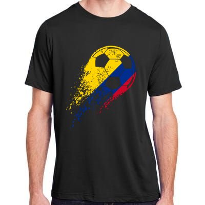 Colombia Soccer Colombian Flag Pride Soccer Player Adult ChromaSoft Performance T-Shirt