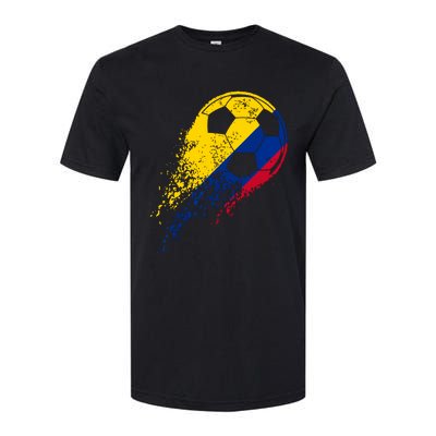 Colombia Soccer Colombian Flag Pride Soccer Player Softstyle CVC T-Shirt