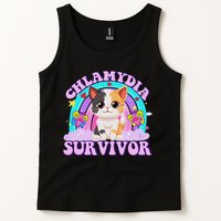 Chlamydia Survivor Cat Meme Funny Shirts For Adult Humor Tank Top