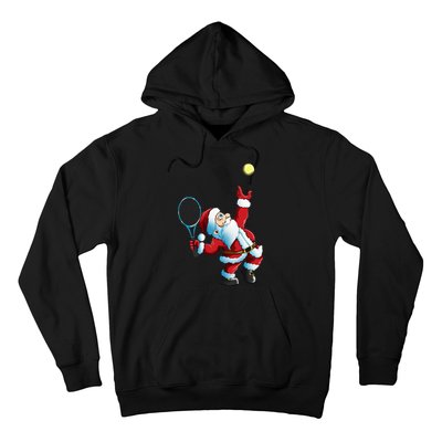 Christmas Santa Claus Tennis Game Tennis Racket Hoodie