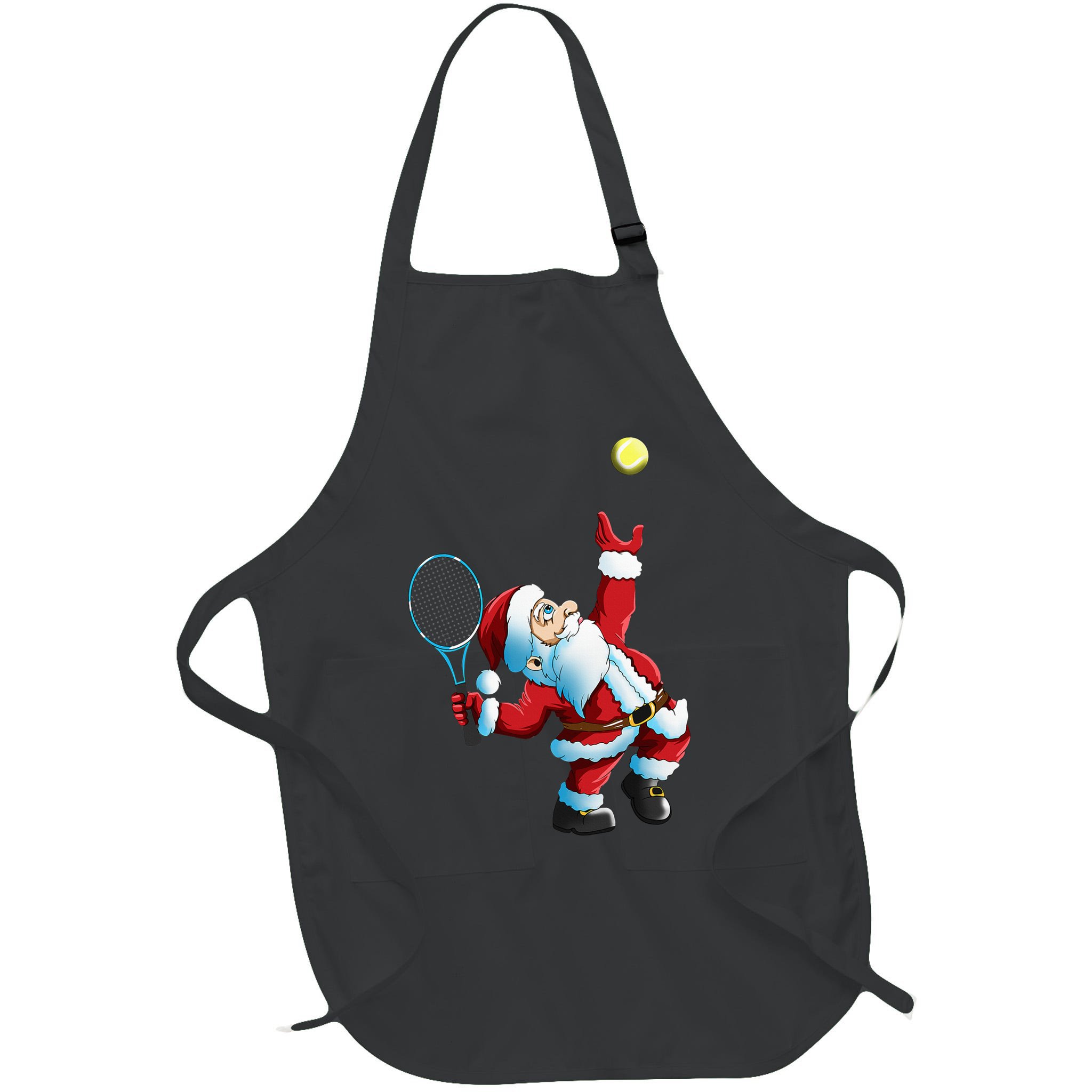 Christmas Santa Claus Tennis Game Tennis Racket Apron