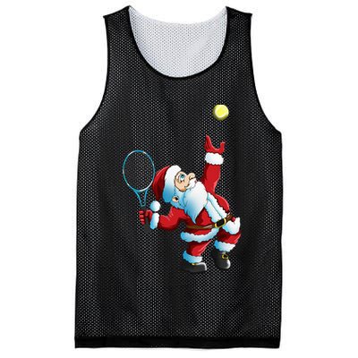Christmas Santa Claus Tennis Game Tennis Racket Mesh Reversible Basketball Jersey Tank