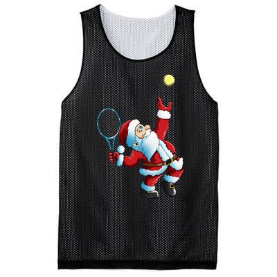 Christmas Santa Claus Tennis Game Tennis Racket Mesh Reversible Basketball Jersey Tank