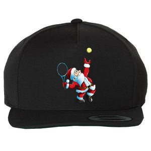 Christmas Santa Claus Tennis Game Tennis Racket Wool Snapback Cap