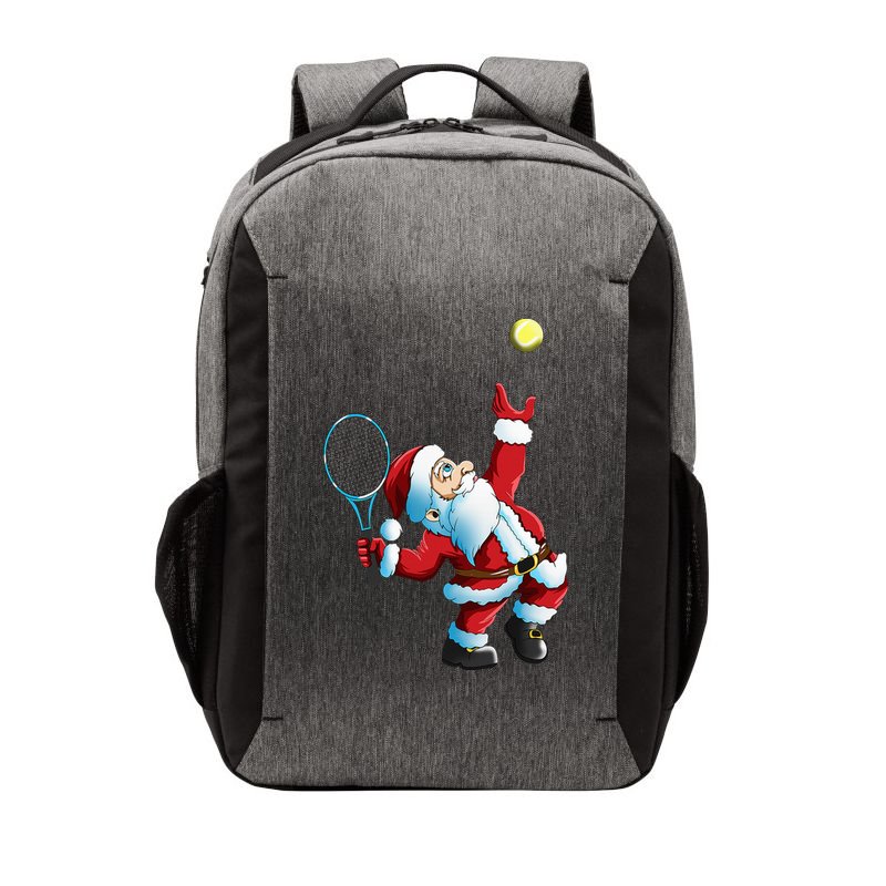 Christmas Santa Claus Tennis Game Tennis Racket Vector Backpack