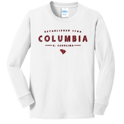 Columbia South Carolina Columbia Sc Kids Long Sleeve Shirt