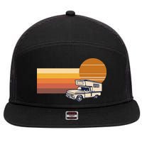 Cabover Slidein Camper RV Truck Retro Truck Camper 7 Panel Mesh Trucker Snapback Hat