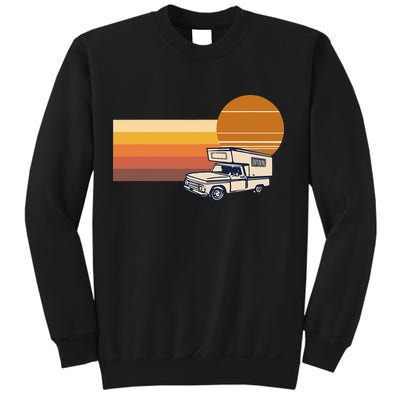 Cabover Slidein Camper RV Truck Retro Truck Camper Sweatshirt