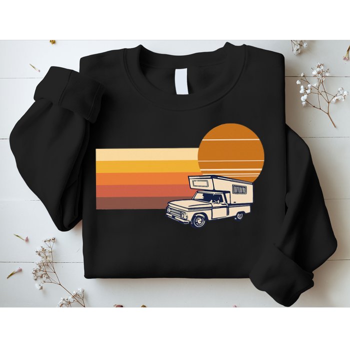 Cabover Slidein Camper RV Truck Retro Truck Camper Sweatshirt