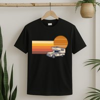 Cabover Slidein Camper RV Truck Retro Truck Camper T-Shirt
