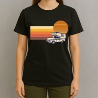 Cabover Slidein Camper RV Truck Retro Truck Camper T-Shirt