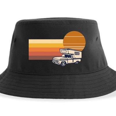 Cabover Slidein Camper RV Truck Retro Truck Camper Sustainable Bucket Hat