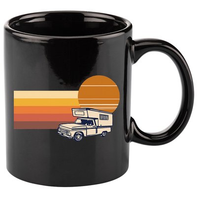 Cabover Slidein Camper RV Truck Retro Truck Camper 11oz C Handle Ceramic Mug